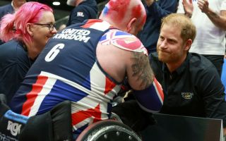 Prince Harry speaks to a competitor at last year's Invictus Games in Vancouver, Canada (Picture: MOD)
