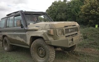 Like the Land Rover it's hoping to replace, Babcock's Land Cruiser has an established off-road pedigree and is known for its reliability (Picture: BFBS)