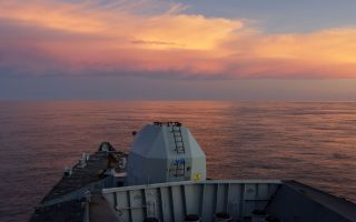 HMS Richmond transits Taiwan Strait