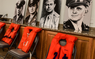 030226 the Four Chaplains were recognised for their service and sacrifice during The Four Chaplains Ceremony on 12 Feb 2019 at McConnell Air Force Base CREDIT US Air Force