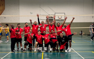 15022026 Army volleyball celebrate win v Liverpool Credit British Army volleyball