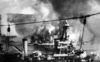 The French fleet was sunk at Mers-el-Kebir in July 1940, with considerable loss of life (Picture: Sueddeutsche Zeitung Photo)