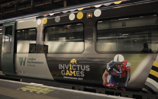 The newly branded train will bring the spirit of the Invictus Games to thousands of passengers over the next year (Picture: BFBS)