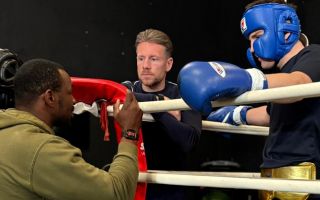 21012026 Dillian Whyte speaking to Navy boxers in the Algarve Credit Royal Navy Boxing.jpg 