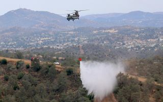 The exercise proved the readiness of the aircraft and its crew to provide a potentially life-saving capability during wildfire season (Picture: MOD)