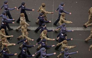 ACF and ATC cadets, together with personnel from the Sea Cadet Corps, marched alongside one another past the Cenotaph for the National Service of Remembrance in 2024