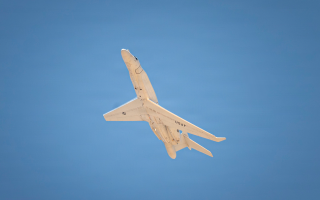 The EA-37B Compass Call, which uses the callsign "Shock55", is a US electronic warfare aircraft designed to disrupt enemy command and control communications and navigation systems (Picture: DVIDS)