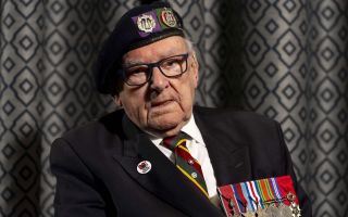 D-Day veteran Ken Hay pictured at the Union Jack Club in London in April 2024 (Picture: PA Images)