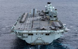 If she is deployed to the region, HMS Prince of Wales will bring a massive amount of firepower in the shape of her F-35 Lightnings