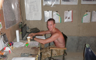 Captain Jon White injured Afghan commando