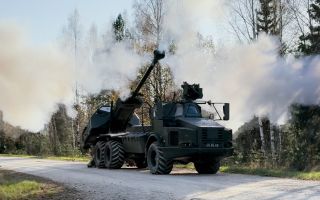 The Royal Artillery took delivery of 14 Archer artillery systems after its tracked AS90 self-propelled guns were given to Ukraine (Picture: BFBS)