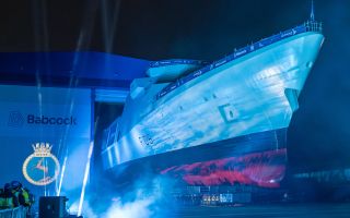 Engineers from DE&S and the Royal Navy supported the float-off process and the transition to the next stage of her build programme