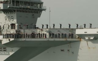 HMS Prince of Wales spent three months at sea, completing the first phase of her 2026 deployment as part of Operation Firecrest (Picture: BFBS)