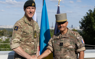 UK leads int Ukraine force ceremony