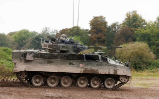 Crew inside the FV510 Warrior British armoured vehicle mistakenly fired at the Challenger 2 