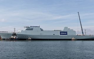 Engineers from DE&S and the Royal Navy supported the float-off process and the transition to the next stage of her build programme
