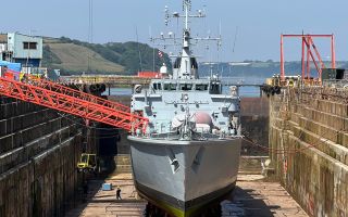 Before going into the dry dock, she embarked on a UK-wide 'tour', involving an anti-clockwise patrol around the UK (Picture: HMS Middleton X)