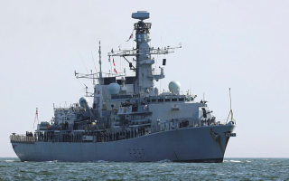 25092025 HMS WESTMINSTER pictured returning home following a 15-week Deployment to Operation Ceto CRED MOD