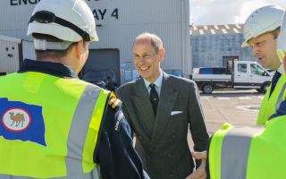 HRH The Duke of Edinburgh visits RFA Tidesurge (Picture: MOD)