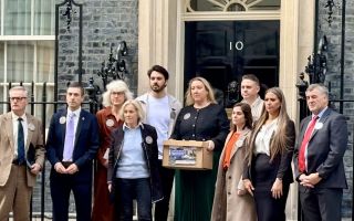 The Chinook disaster families at 10 Downing Street in October 2025