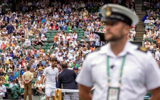 Military security staff pictured on duty at Wimbledon in 2022 (Picture: MOD)