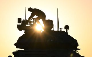 Italy deployed the Centauro 2 tank destroyer on the exercise 