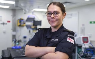 LNN Wright was unable to attend the ceremony in London as she is deployed on HMS Prince of Wales