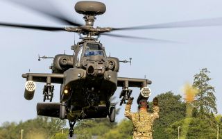 Attack drones could soon be supporting AH-64Es on training missions and operations (Picture: MOD)