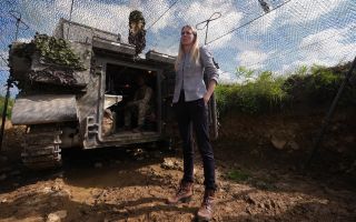 AF Minister Louise Sandher-Jones in Estonia Picture PAher visit