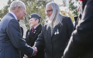 The King attends a ceremony to dedicate a new memorial to the Armed Forces LGBT+ community