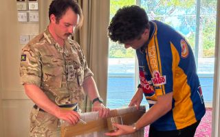 After two years in Cyprus, it was now time for the infanteers of 1st Battalion to break out the packing tape and bubble wrap (Picture: BFBS)