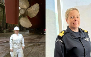 Cdre Kate Morgan has come a long way in her 28 years of service in the Royal Fleet Auxiliary (Picture: MOD)