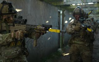 Could you tell these reservists apart from an infanteer in the regular Army? Neither could the enemy (Picture: BFBS)