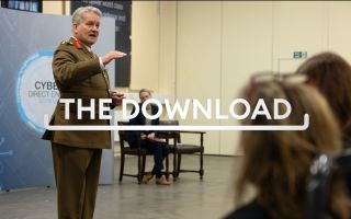 General Sir Jim Hockenhull at the ceremony to mark the first graduates of Defence Cyber Academy