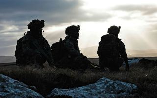 Soldiers from 5 Rifles end their rotation as the British Forces South Atlantic Islands Roulement Infantry Company with a multi-phase exercise in the Falklands (Picture: MOD)