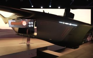 A full-scale model of Thunder unveiled at the Farnborough International Airshow