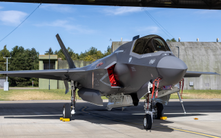 F-35B jet BK48 at RAF Marham