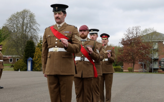  pace stick drill competition in Catterick 
