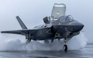 The carrier's F-35Bs are designed for a more aggressive rather than defensive role