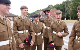 The Army's most recent personnel statistics showed that for every 20 applications received from potential recruits, just one resulted in a person starting basic training (Picture: BFBS)
