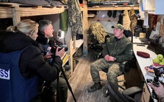 BFBS visit Ukrainian Paras camp on the frontline eastern ukraine 10122024 CREDIT BFBS