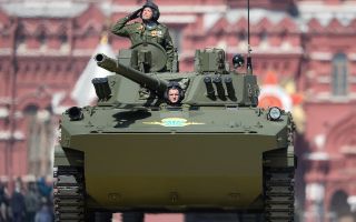 The BMD-4 is an amphibious infantry fighting vehicle that's designed to transport airborne troops