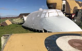 Big Bev's cockpit has been stripped and two coats of undercoat applied (Picture: Solway Aviation Museum)