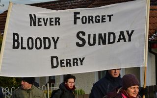 Thirteen people were shot dead and at least 15 others injured when members of the Army's Parachute Regiment opened fire on civil rights demonstrators in the Bogside