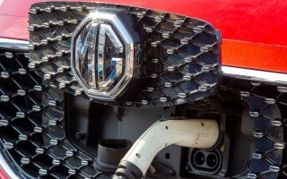 Chinese-owned MG electric car recharging