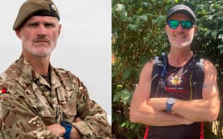 Corporal Simon Richardson to run in ultra marathon Credit LEFT Paul Machnicki RIGHT Simon Richardson 241025