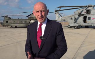 Defence Secretary John Healey speaking after the RAF helped defend Israel from an Iranian missile attack