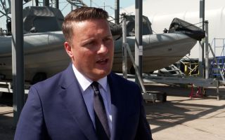 Defence Secretary Wes Streeting HMNB Devonport Plymouth 240826 CREDIT BFBS
