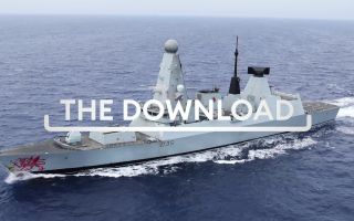 HMS Dragon joins RFA Lyme Bay alongside in Mombasa