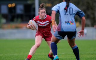 Ella Donnelly playing for Army in Inter Services against RAF in 2023 Credit Army Rugby League John Shirras DATE 22092023.jpg
